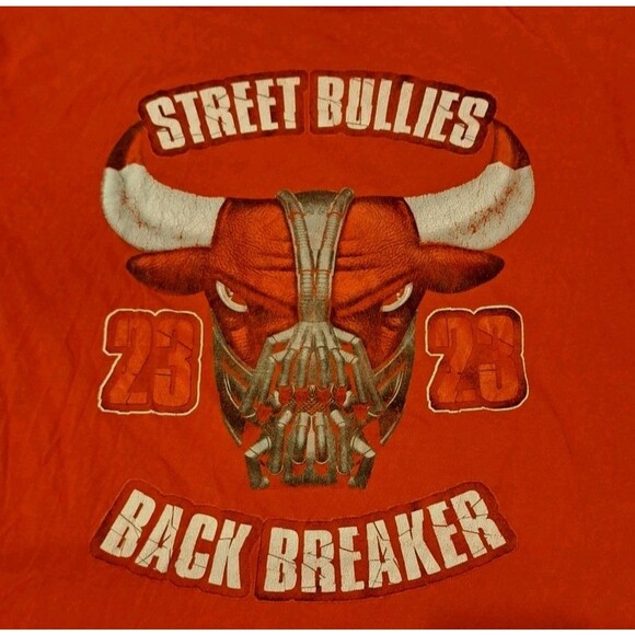 Street Bullies Bane Mask Bulls Head T-Shirt Men’s 4XL Red Vintage Graphic Tee - Picture 2 of 7